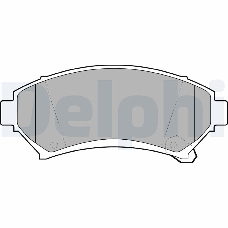 Комплект тормозных колодок, дисковый тормоз   LP1609   DELPHI