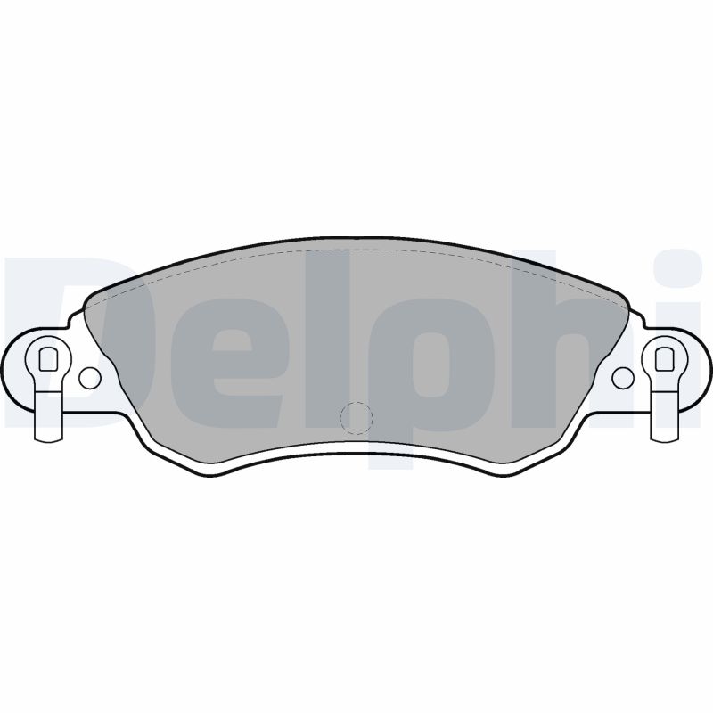 Комплект тормозных колодок, дисковый тормоз   LP1656   DELPHI
