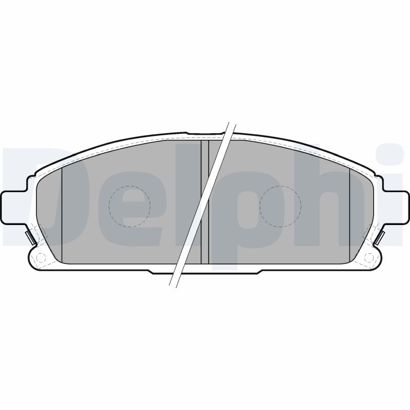 Комплект тормозных колодок, дисковый тормоз   LP1659   DELPHI