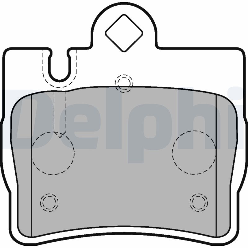Комплект тормозных колодок, дисковый тормоз   LP1697   DELPHI