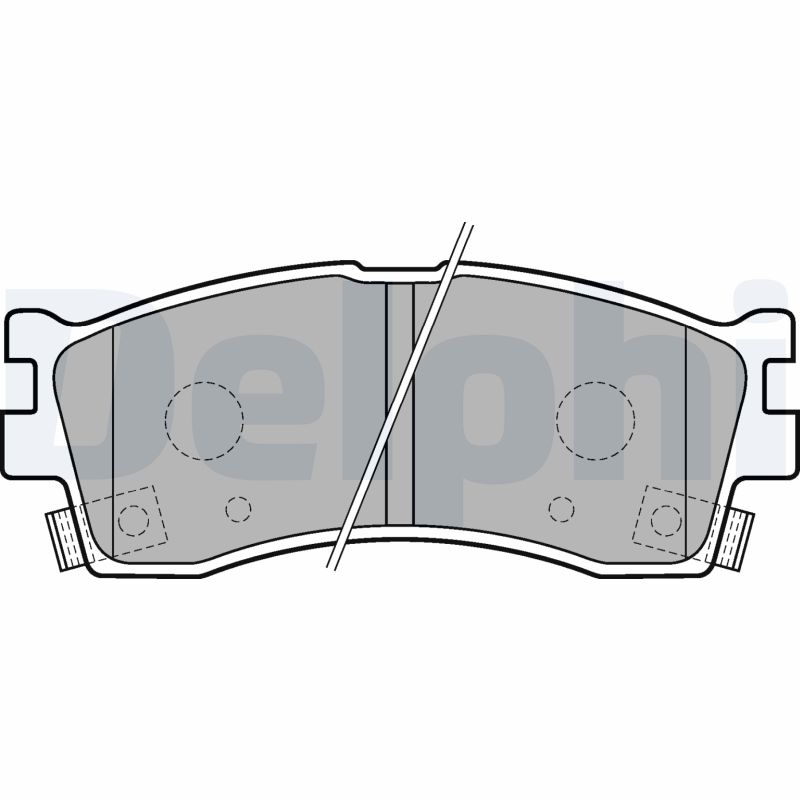 Комплект тормозных колодок, дисковый тормоз   LP1702   DELPHI