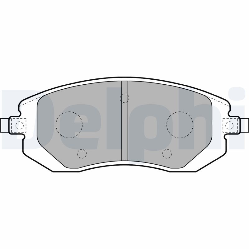 Комплект тормозных колодок, дисковый тормоз   LP1718   DELPHI