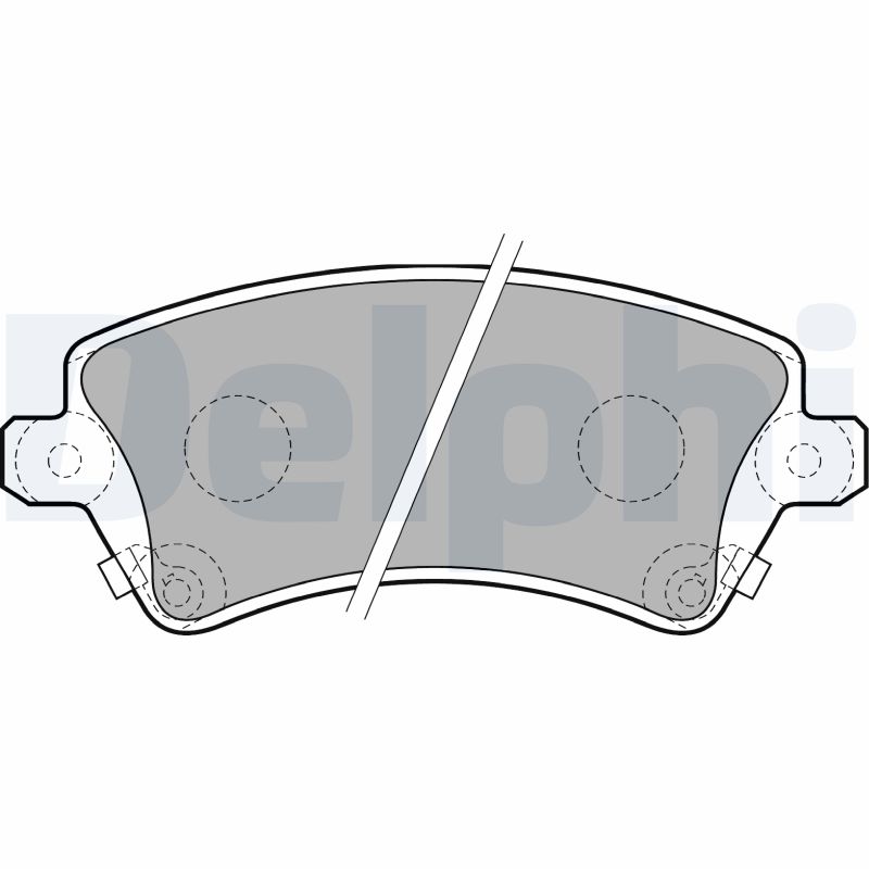 Комплект тормозных колодок, дисковый тормоз   LP1737   DELPHI