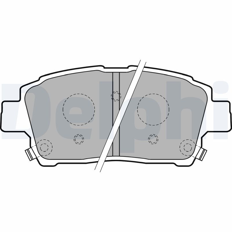 Комплект тормозных колодок, дисковый тормоз   LP1742   DELPHI