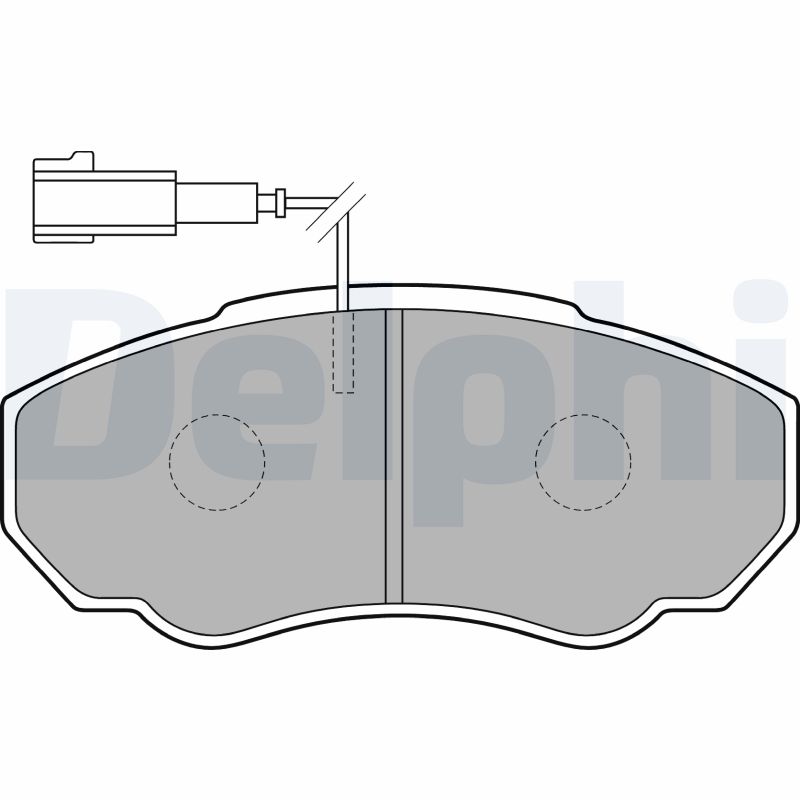 Комплект тормозных колодок, дисковый тормоз   LP1750   DELPHI