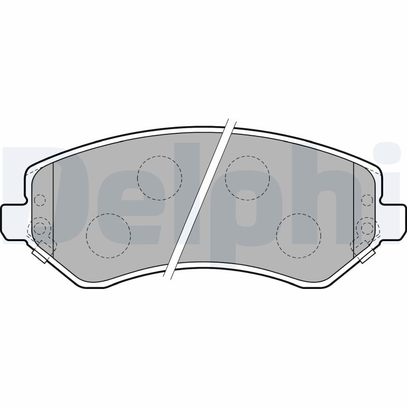Комплект тормозных колодок, дисковый тормоз   LP1773   DELPHI