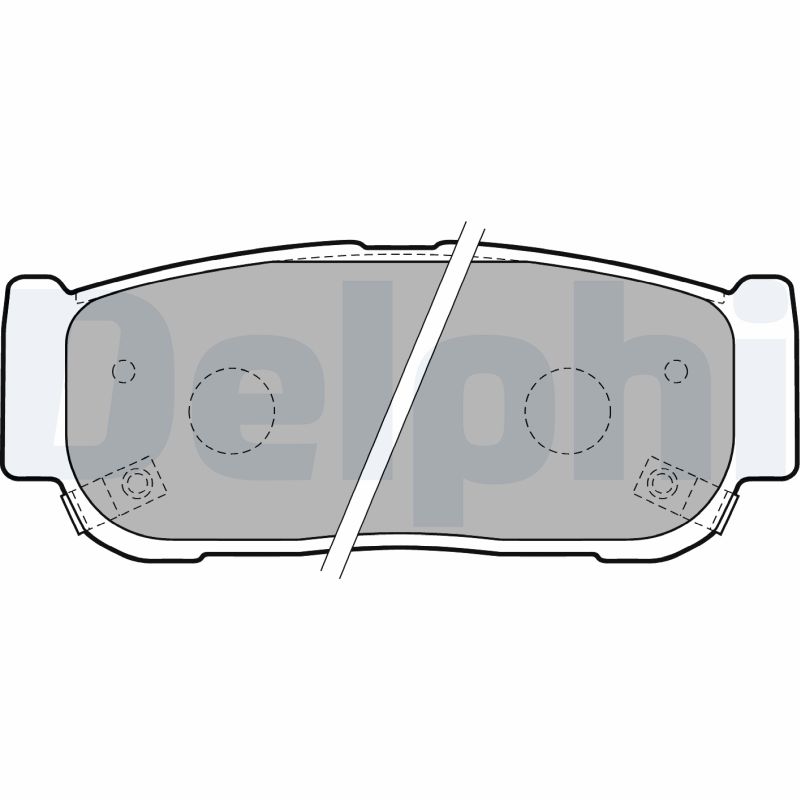 Комплект тормозных колодок, дисковый тормоз   LP1797   DELPHI