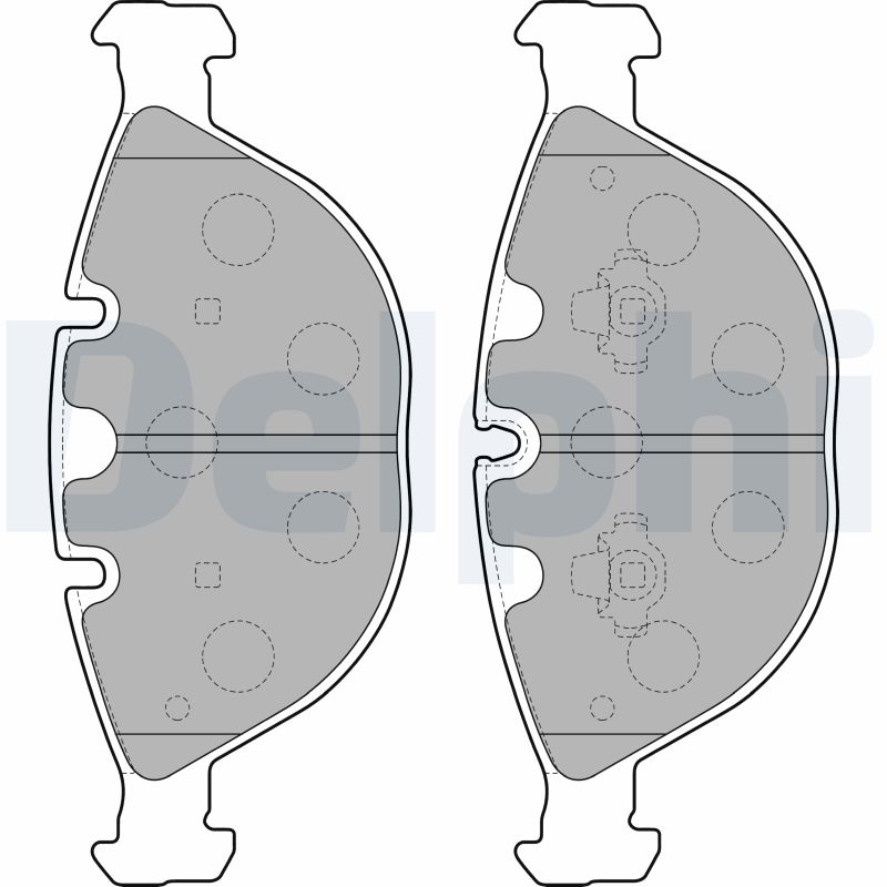 Комплект тормозных колодок, дисковый тормоз   LP1798   DELPHI