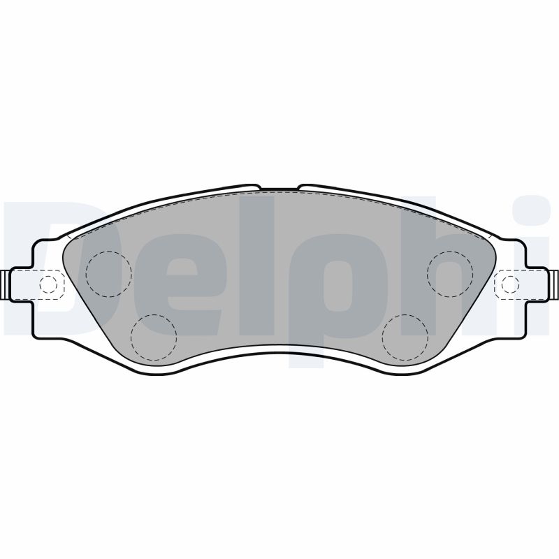 Комплект тормозных колодок, дисковый тормоз   LP1816   DELPHI