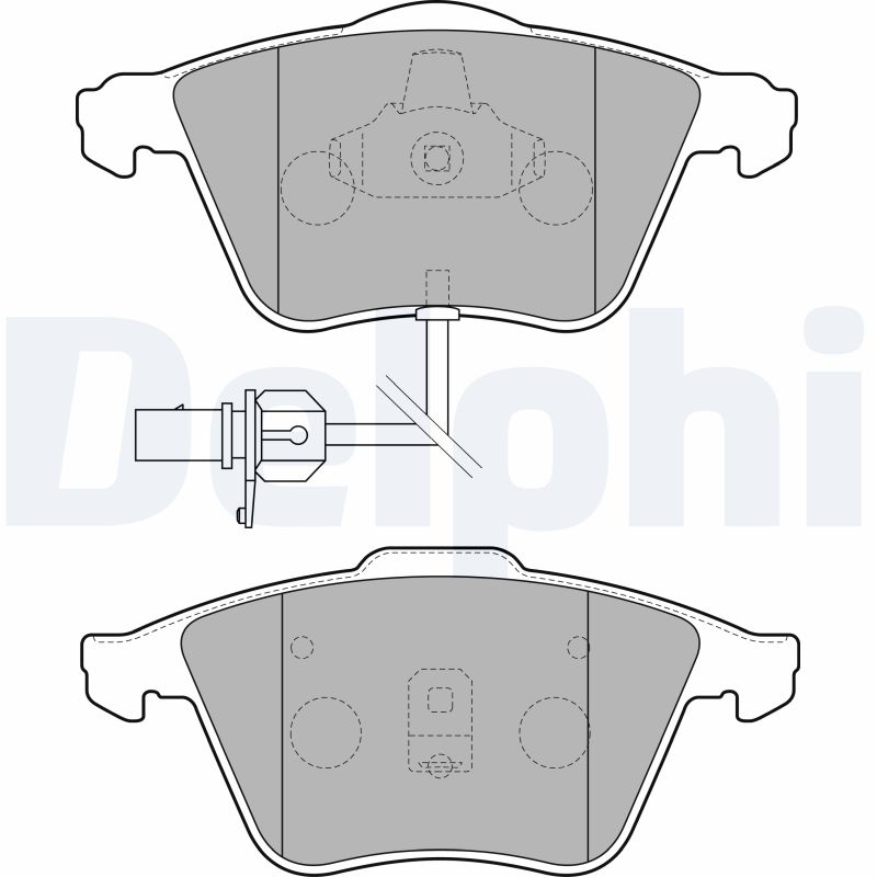Комплект тормозных колодок, дисковый тормоз   LP1825   DELPHI