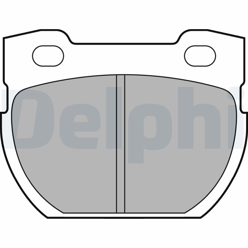 Комплект тормозных колодок, дисковый тормоз   LP1847   DELPHI