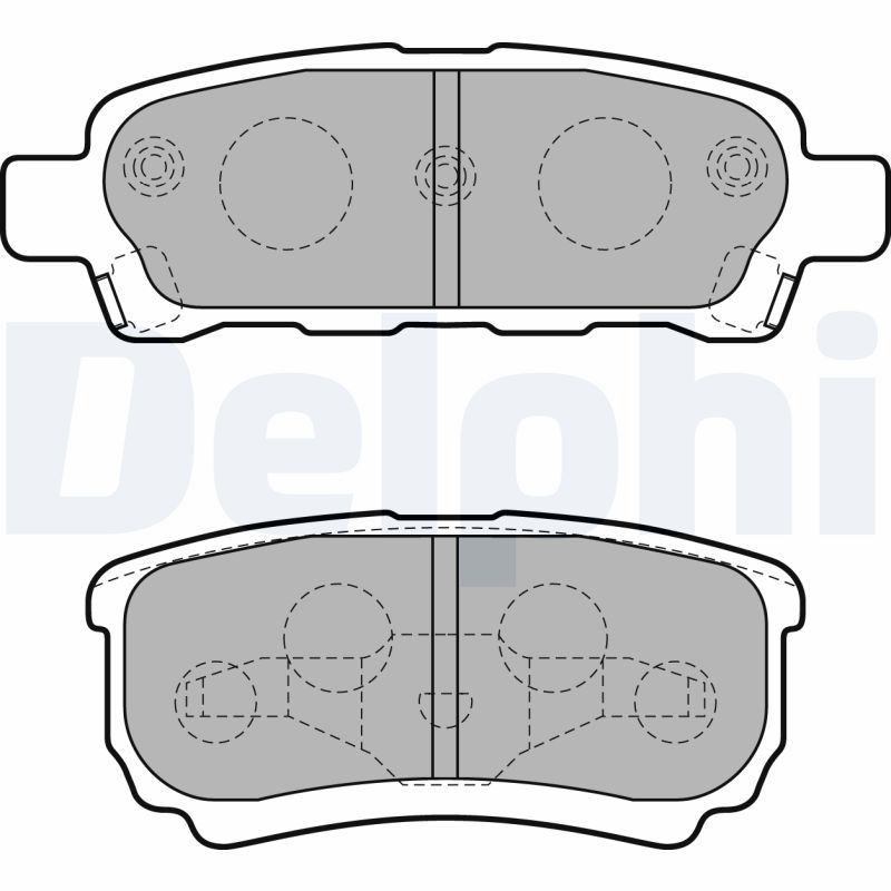 Комплект тормозных колодок, дисковый тормоз   LP1852   DELPHI