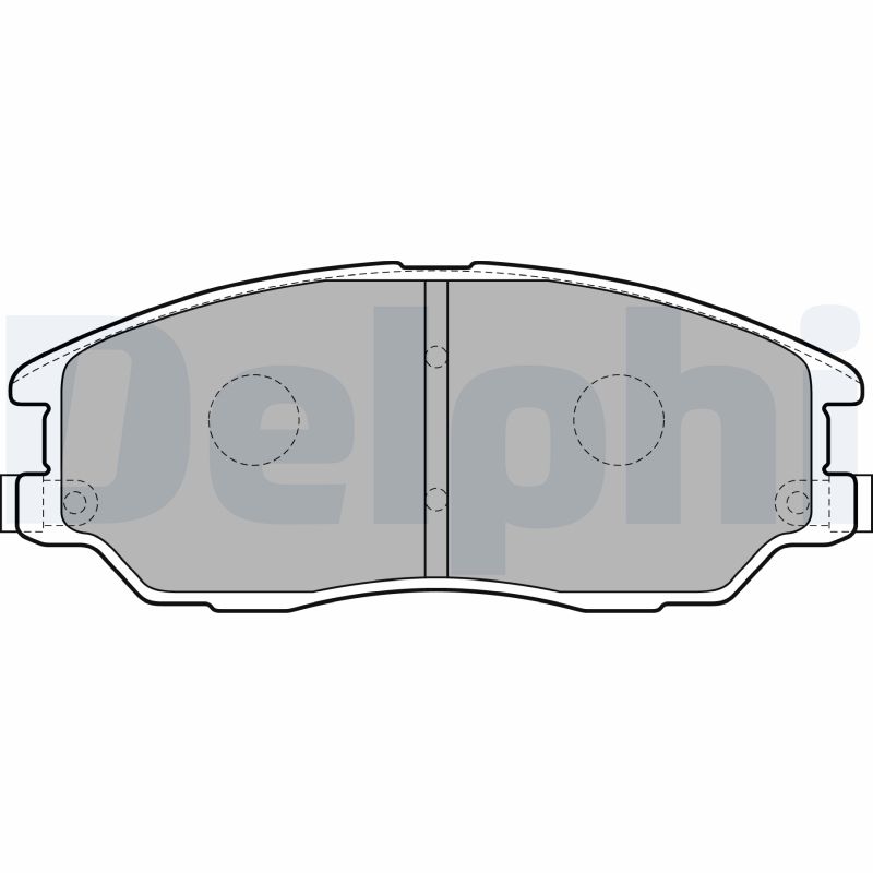 Комплект тормозных колодок, дисковый тормоз   LP1857   DELPHI