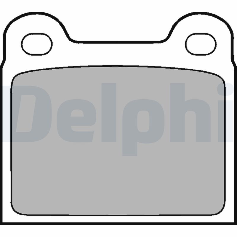 Комплект тормозных колодок, дисковый тормоз   LP18   DELPHI