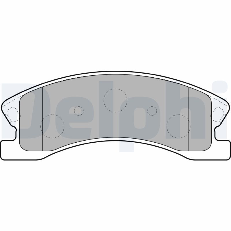 Комплект тормозных колодок, дисковый тормоз   LP1906   DELPHI