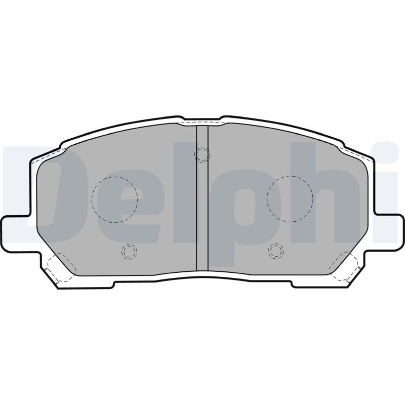 Комплект тормозных колодок, дисковый тормоз   LP1908   DELPHI