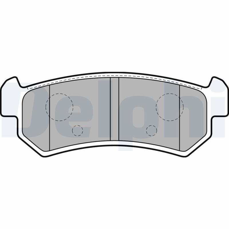 Комплект тормозных колодок, дисковый тормоз   LP1910   DELPHI