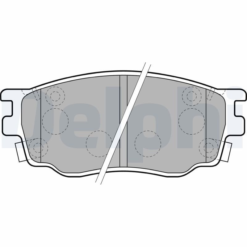 Комплект тормозных колодок, дисковый тормоз   LP1916   DELPHI