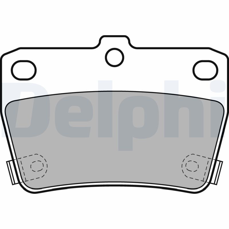 Комплект тормозных колодок, дисковый тормоз   LP1942   DELPHI