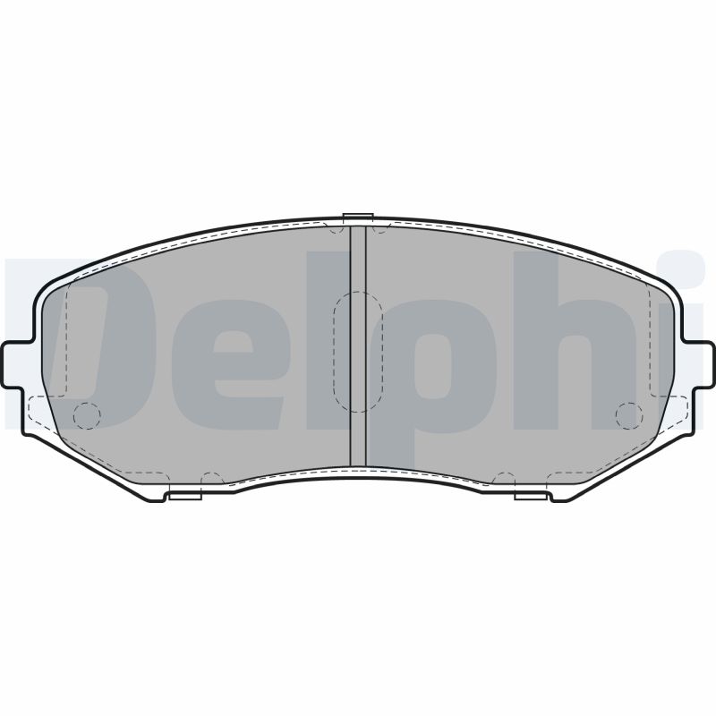 Комплект тормозных колодок, дисковый тормоз   LP2001   DELPHI