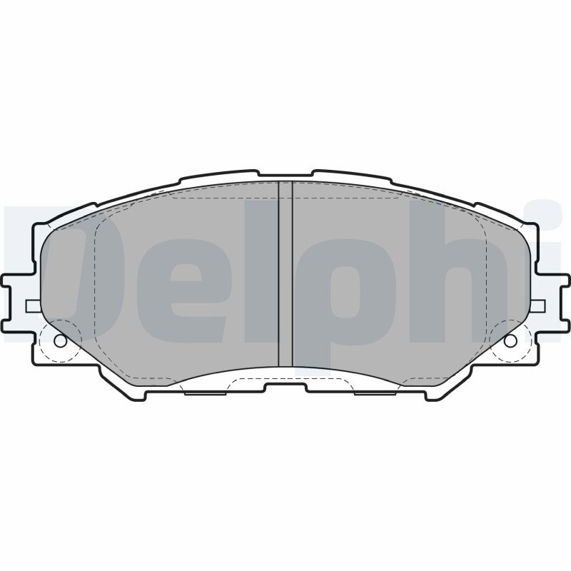 Комплект тормозных колодок, дисковый тормоз   LP2002   DELPHI