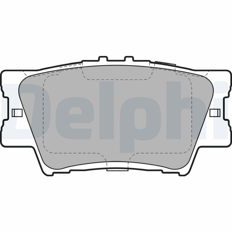 Комплект тормозных колодок, дисковый тормоз   LP2004   DELPHI