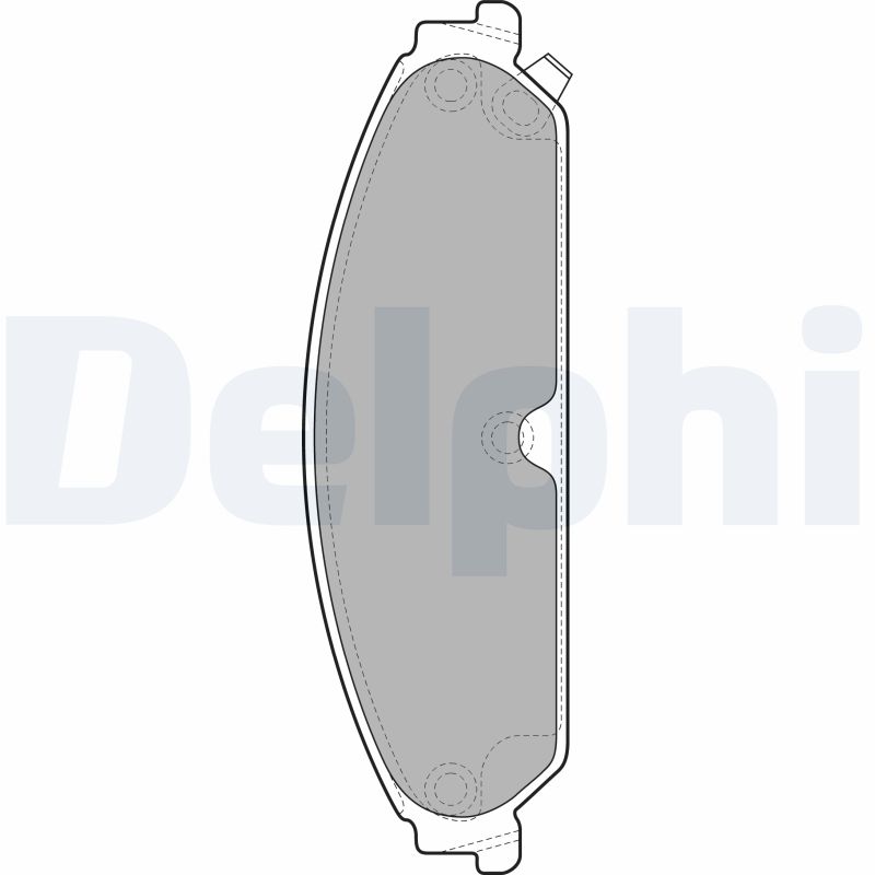 Комплект гальмівних накладок, дискове гальмо   LP2033   DELPHI