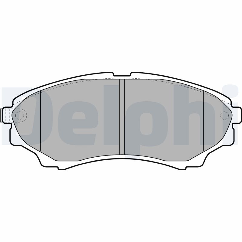 Комплект тормозных колодок, дисковый тормоз   LP2036   DELPHI