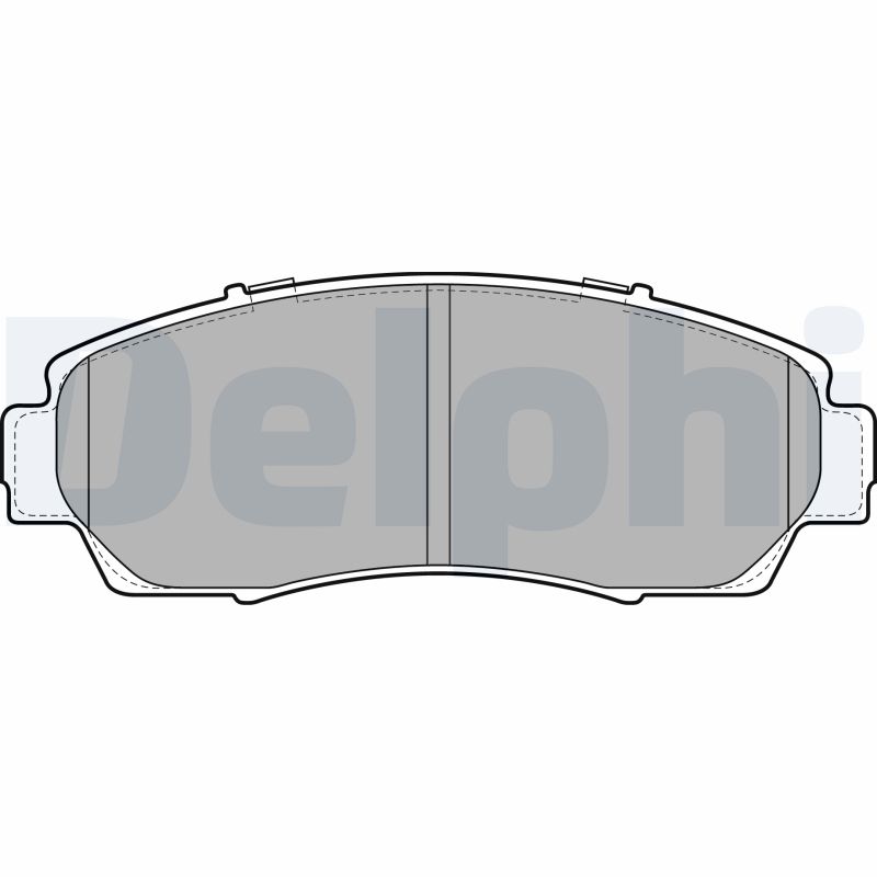 Комплект тормозных колодок, дисковый тормоз   LP2046   DELPHI