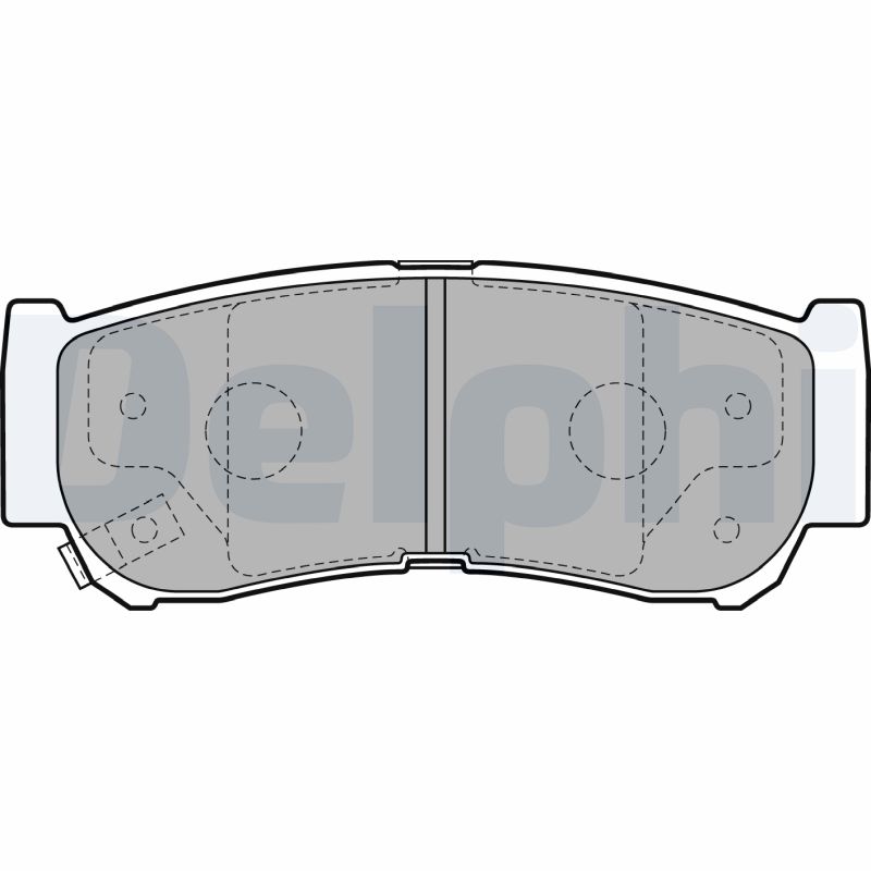 Комплект тормозных колодок, дисковый тормоз   LP2049   DELPHI