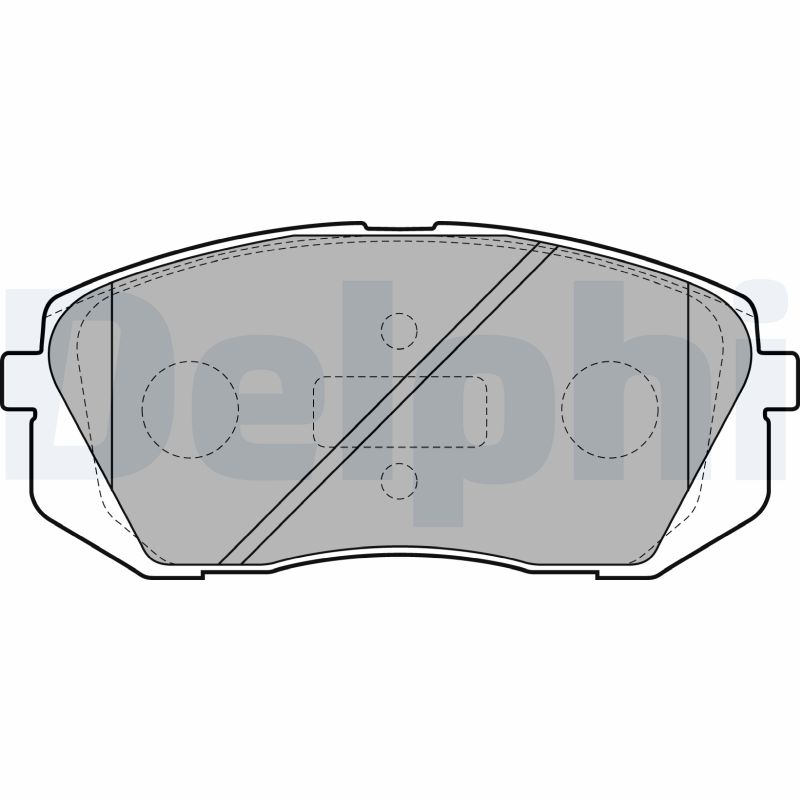 Комплект тормозных колодок, дисковый тормоз   LP2050   DELPHI