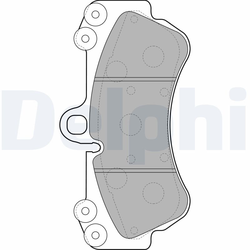 Комплект тормозных колодок, дисковый тормоз   LP2057   DELPHI