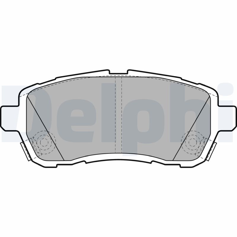 Комплект тормозных колодок, дисковый тормоз   LP2069   DELPHI