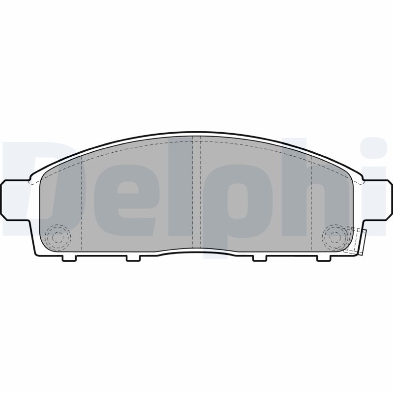 Комплект тормозных колодок, дисковый тормоз   LP2074   DELPHI