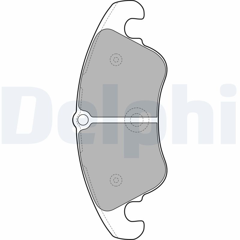 Комплект тормозных колодок, дисковый тормоз   LP2077   DELPHI