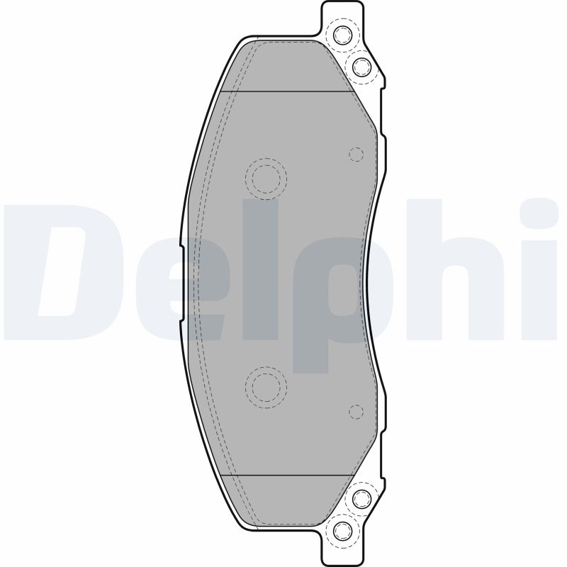 Комплект тормозных колодок, дисковый тормоз   LP2082   DELPHI