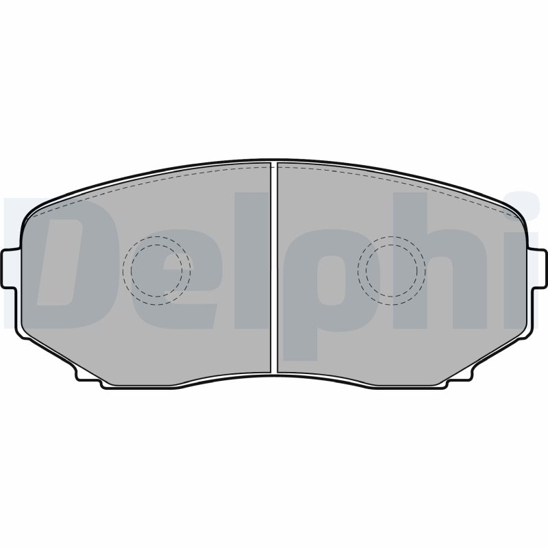 Комплект тормозных колодок, дисковый тормоз   LP2098   DELPHI