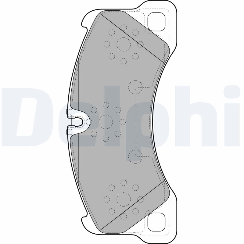 Комплект тормозных колодок, дисковый тормоз   LP2117   DELPHI
