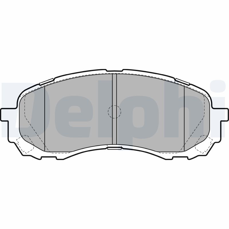 Комплект тормозных колодок, дисковый тормоз   LP2128   DELPHI