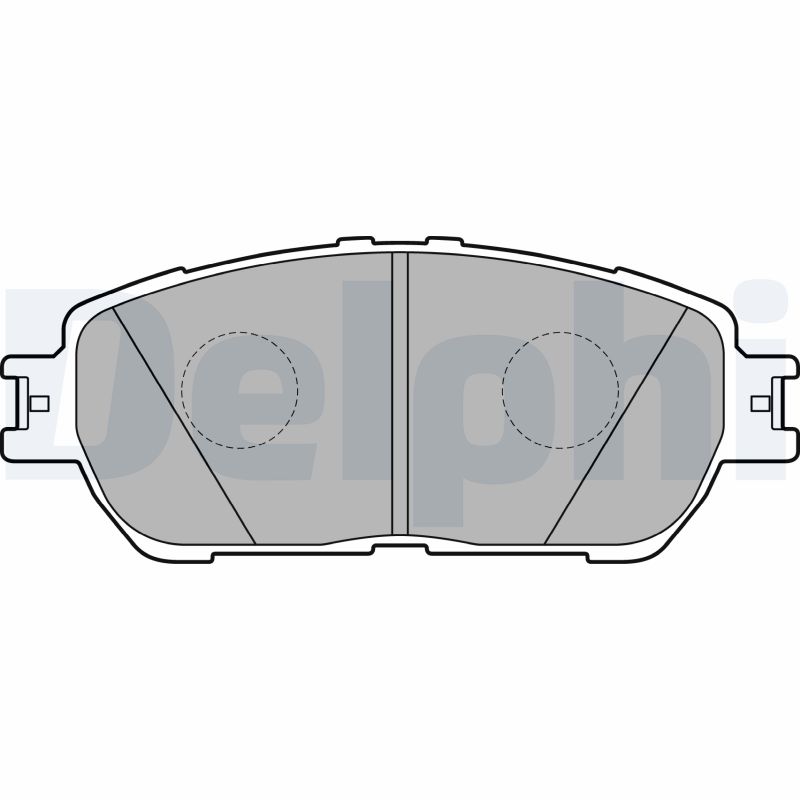Комплект тормозных колодок, дисковый тормоз   LP2132   DELPHI