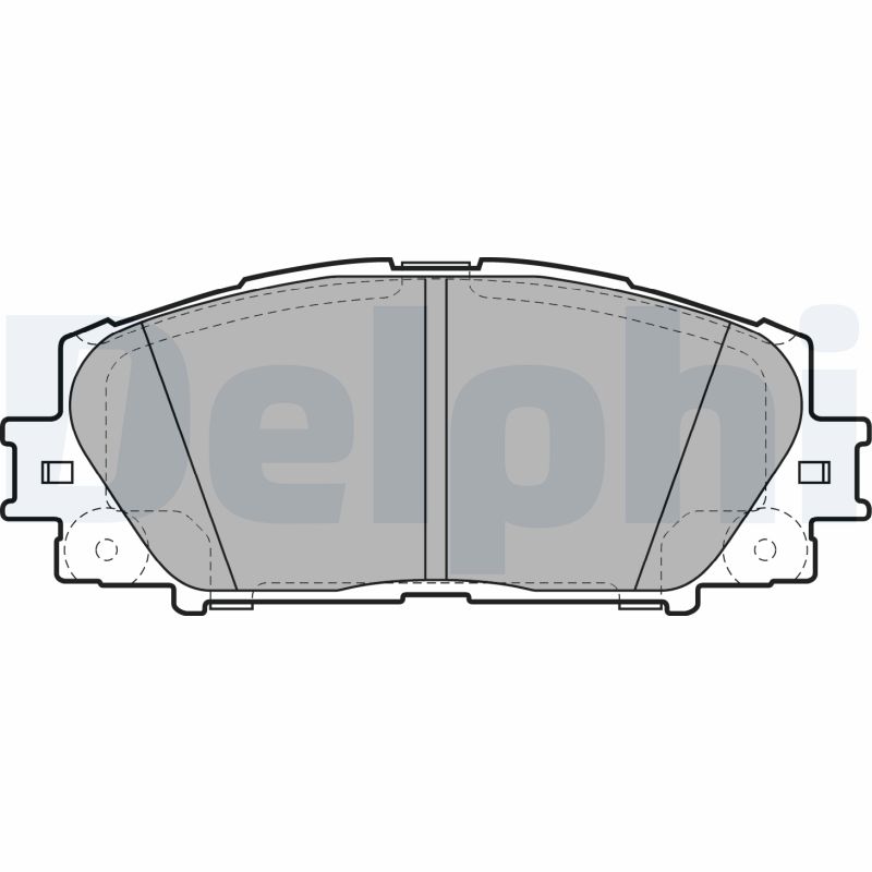 Комплект тормозных колодок, дисковый тормоз   LP2135   DELPHI