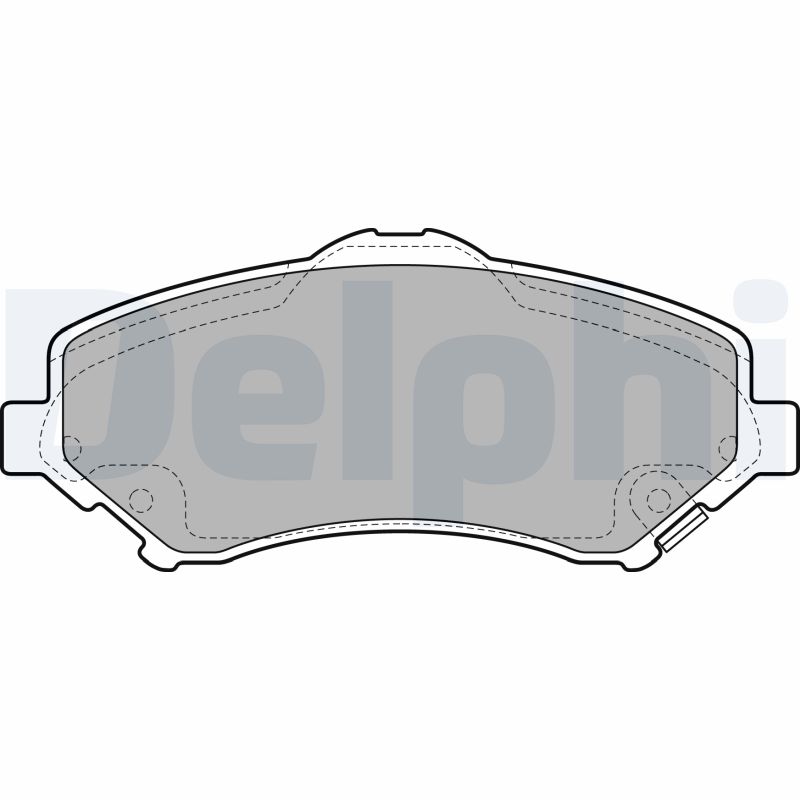 Комплект тормозных колодок, дисковый тормоз   LP2143   DELPHI