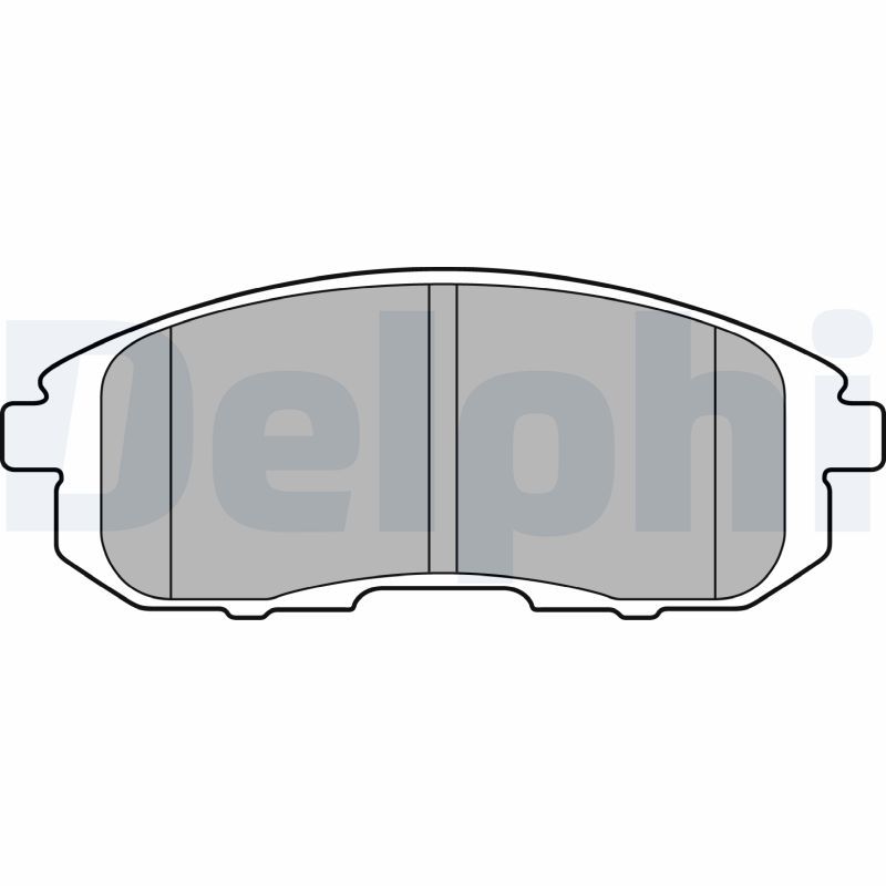 Комплект тормозных колодок, дисковый тормоз   LP2148   DELPHI