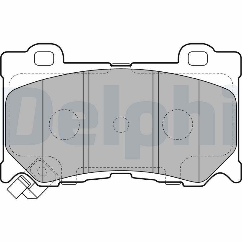 Комплект тормозных колодок, дисковый тормоз   LP2156   DELPHI