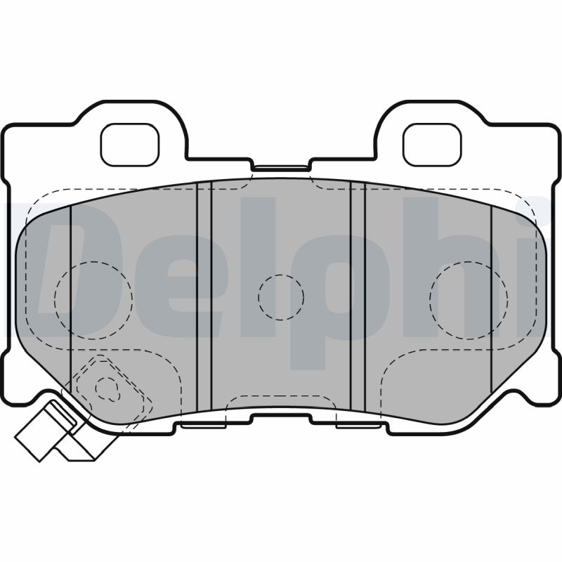 Комплект тормозных колодок, дисковый тормоз   LP2157   DELPHI