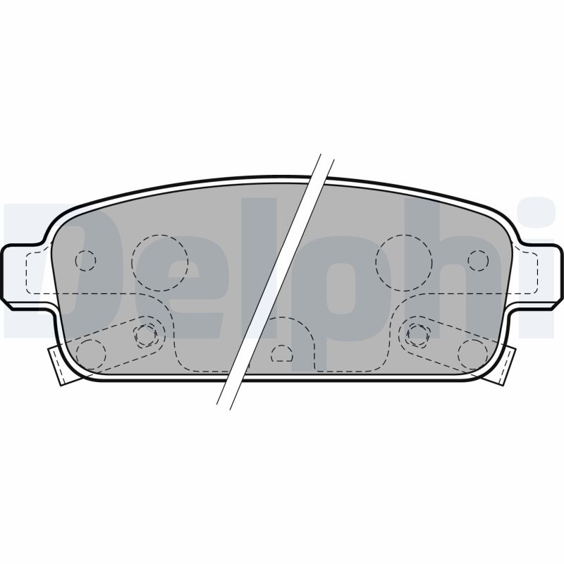 Комплект тормозных колодок, дисковый тормоз   LP2167   DELPHI