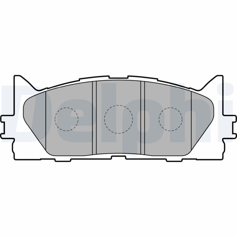 Комплект тормозных колодок, дисковый тормоз   LP2169   DELPHI