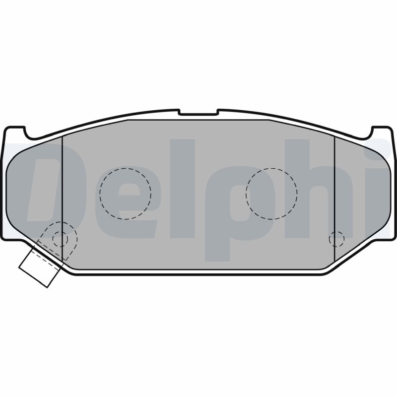 Комплект тормозных колодок, дисковый тормоз   LP2182   DELPHI