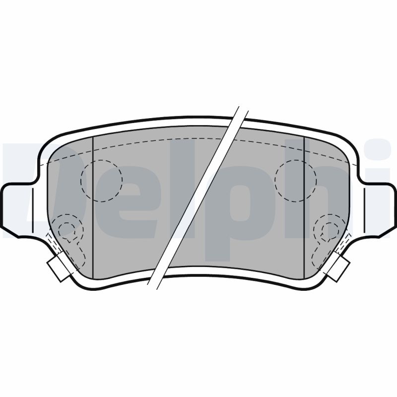 Комплект тормозных колодок, дисковый тормоз   LP2188   DELPHI