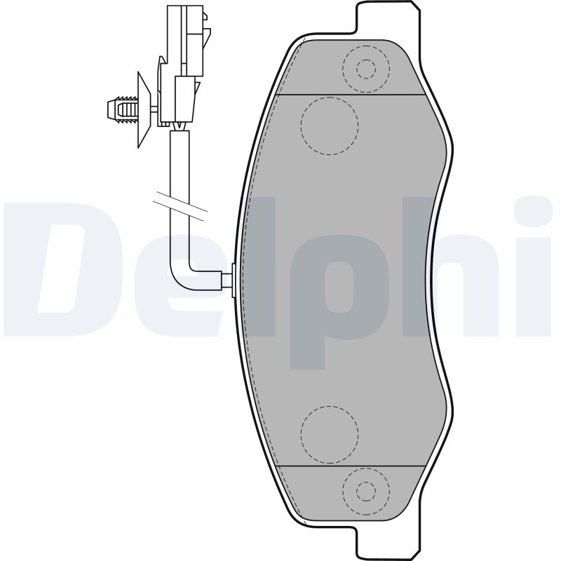 Комплект тормозных колодок, дисковый тормоз   LP2192   DELPHI
